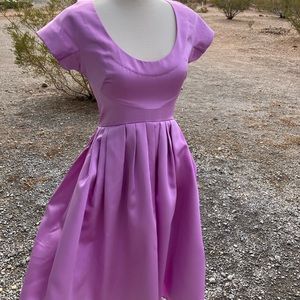 Satin lavender dress . Size 0/2